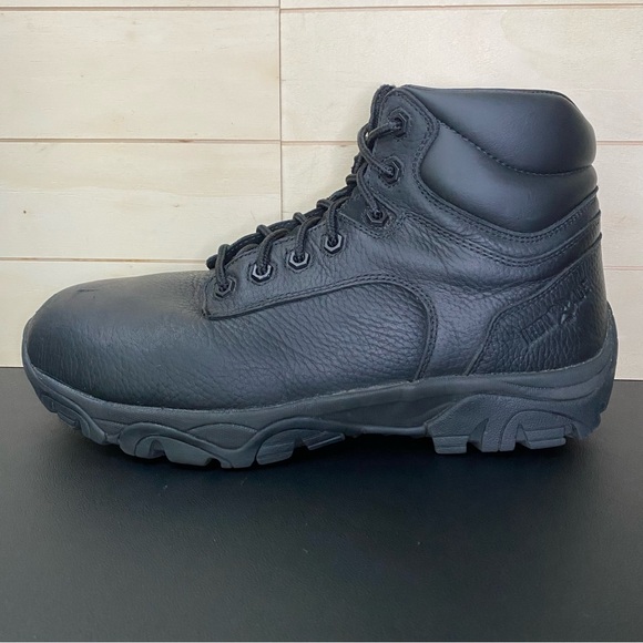 Iron Age Trencher Composite Toe Work Boots Men's Size 9.5 Shoes M Black Leather - Picture 4 of 11
